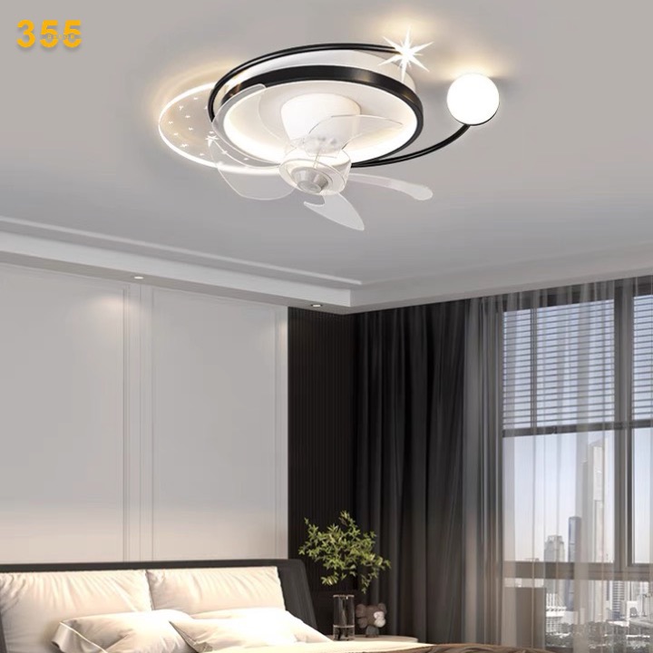 Đèn quạt ốp trần 355 DECOR OTQ83104 L600*W500