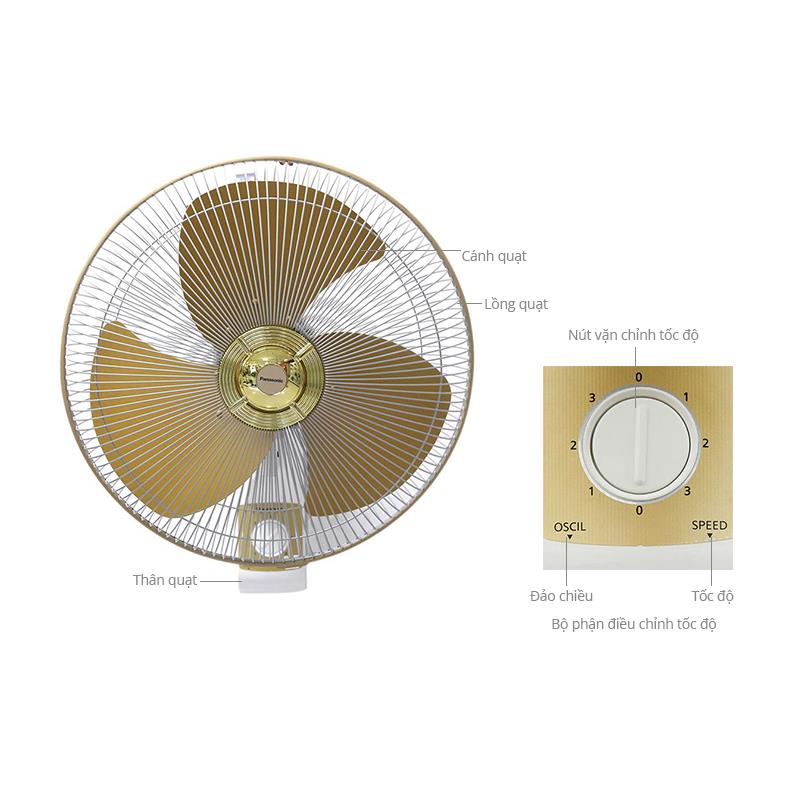 Quạt treo tường Panasonic F-409U Ø40cm, 47.5W