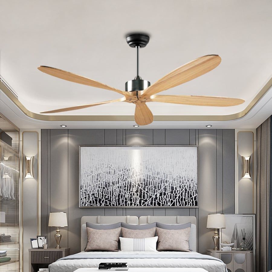 Quạt trần 5 cánh gỗ 355 Decor QT52154 Ø131cm