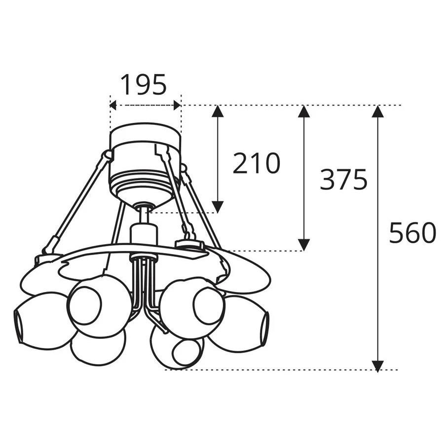 Quạt trần triển vọng Sinwa QY006 màu đen mờ