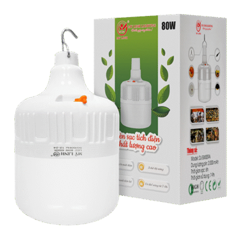 Bóng Led tích điện trắng 80W