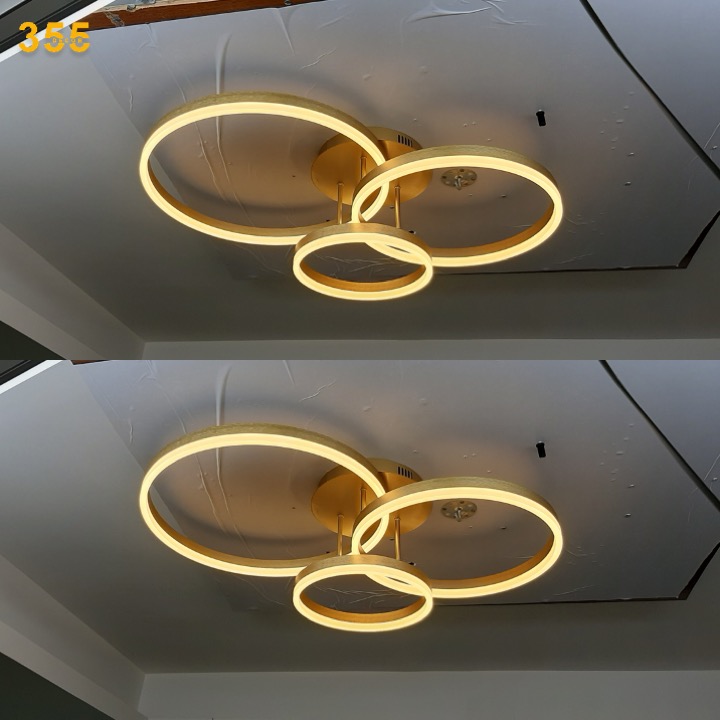 Đèn ốp trần mica OT1099T3 Vàng