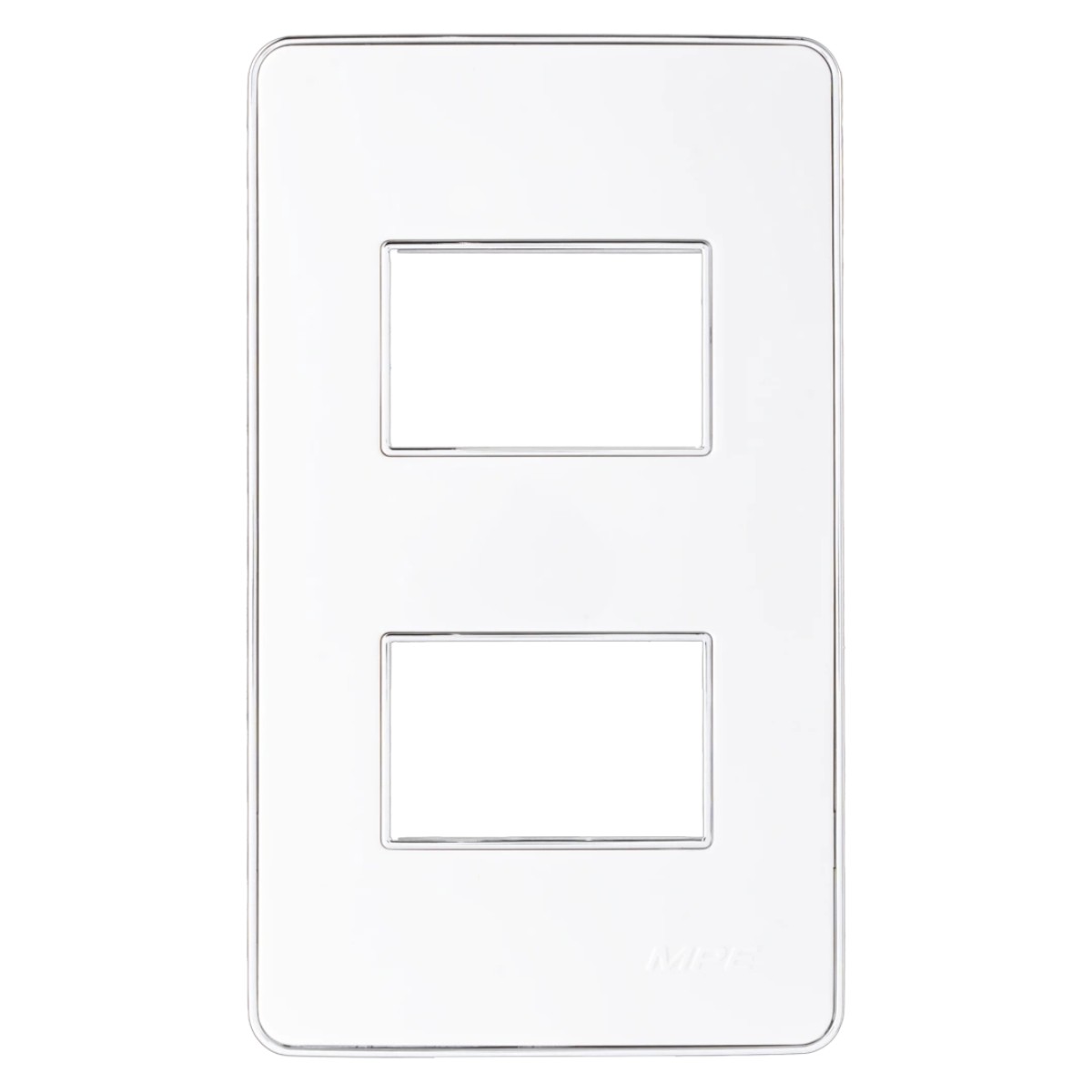 Mặt dùng cho 2 thiết bị MPE viền bạc