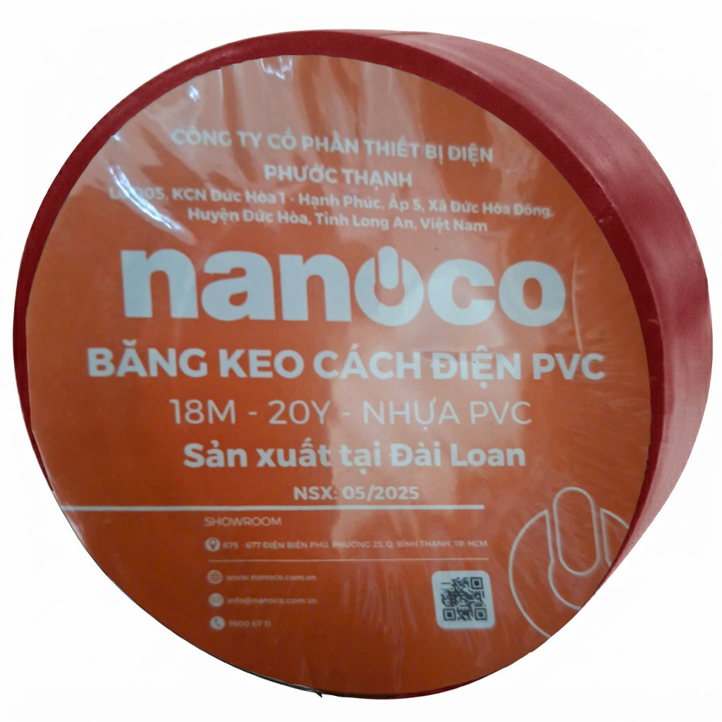 Băng Keo Cách Điện PVC Nanoco FKPT20 20 Yard (Đài Loan)