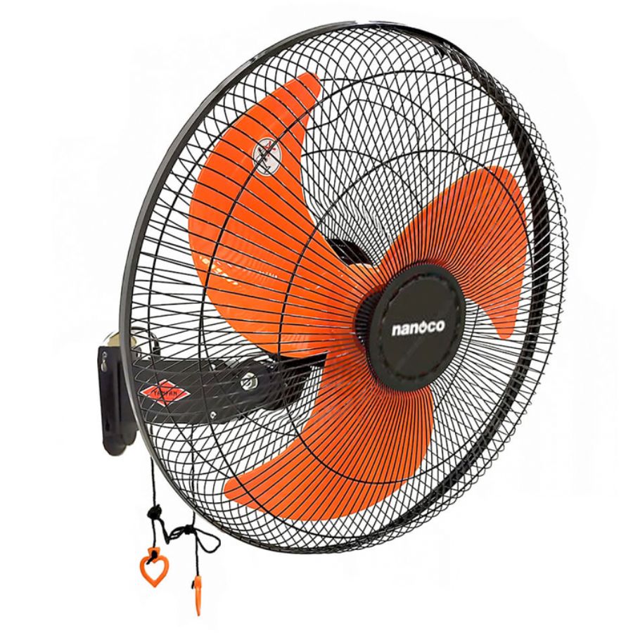 Quạt treo tường CN B5 Nanoco màu đen cam