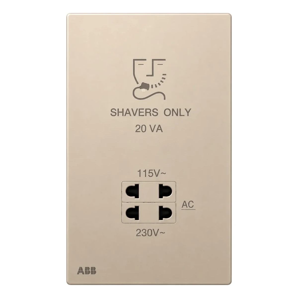 Bộ ổ cắm ABB dao cạo râu - 4TYH503210P0...