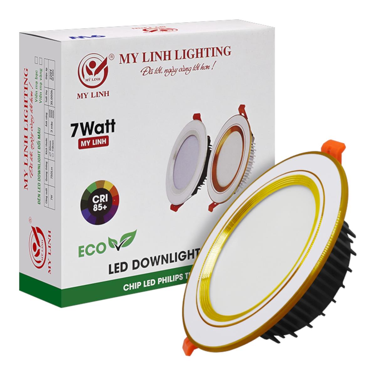 Đèn Downlight 3 màu 9W chip Philips