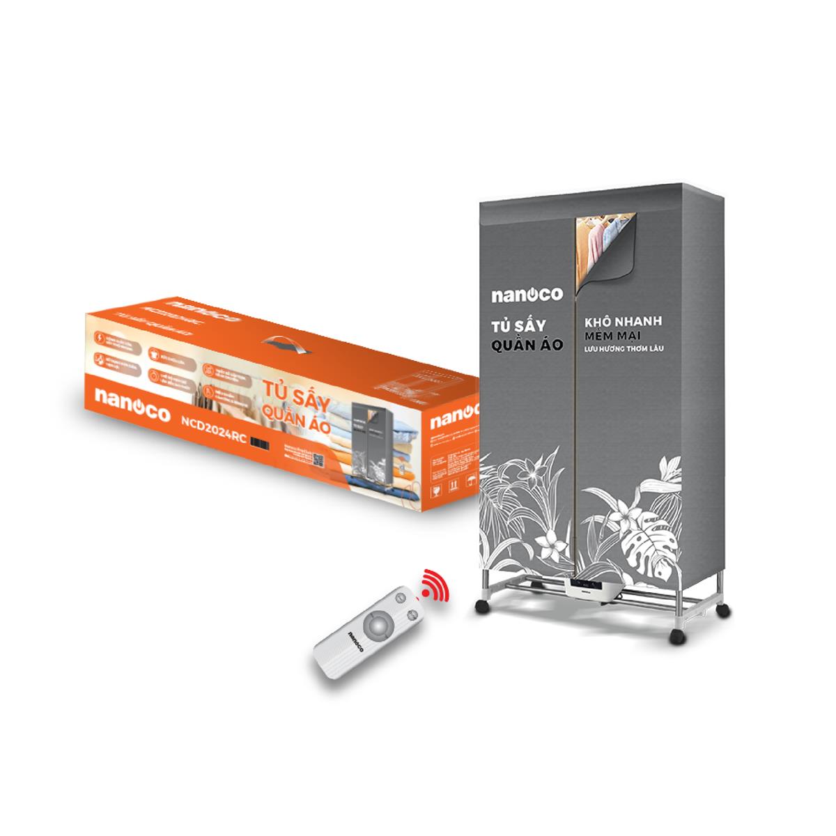 Tủ sấy quần áo Nanoco NCD2024RC 2000W