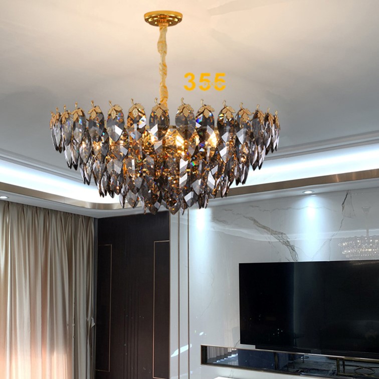 Đèn thả Pha Lê Thân Xi Cao Cấp Ø600*H450 - E14*11