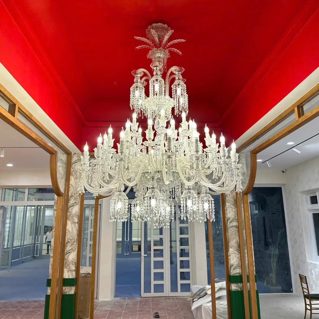 Đèn chùm pha lê nến 355 decor D1380*H1350 - E14*55