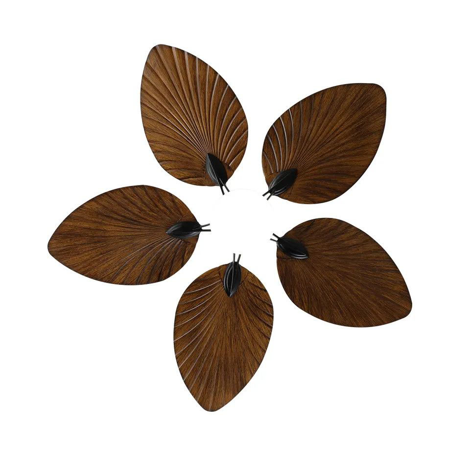 Quạt Trần Led 18W cánh nhựa ABS màu café