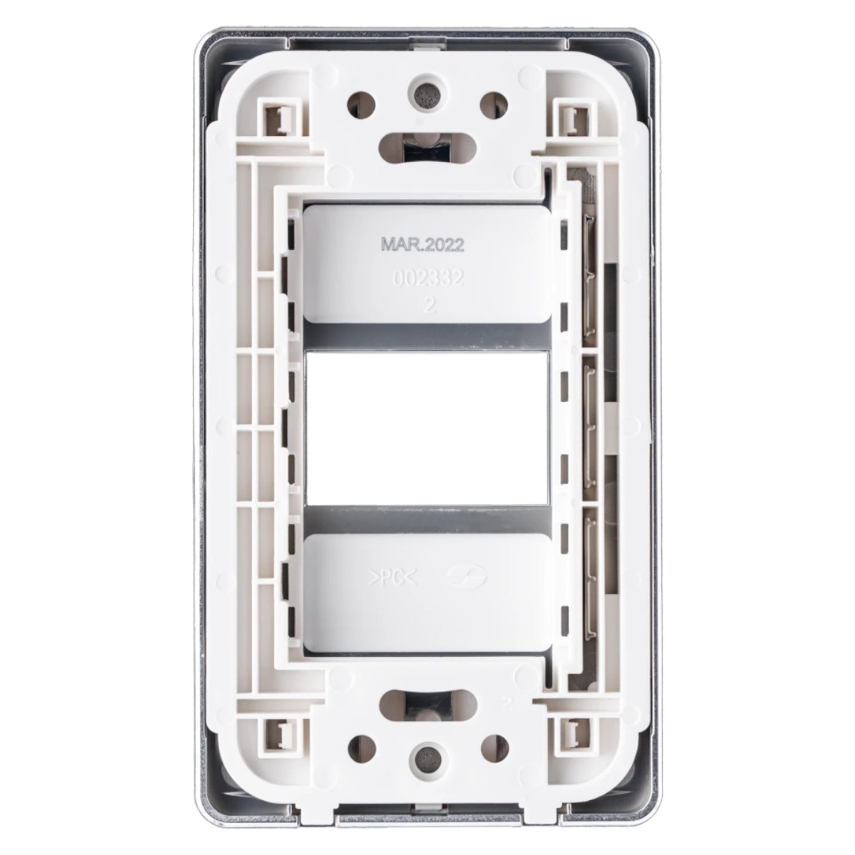 Mặt dùng cho 1 thiết bị MPE viền bạc