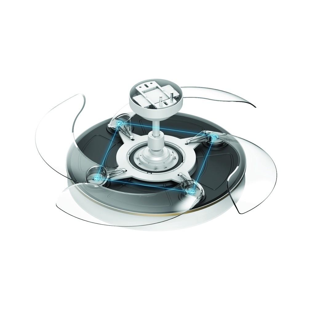 Quạt đèn giấu cánh Opple LEDFSD-E-Rd420-36W-STEP-GD-WindyS II-GP