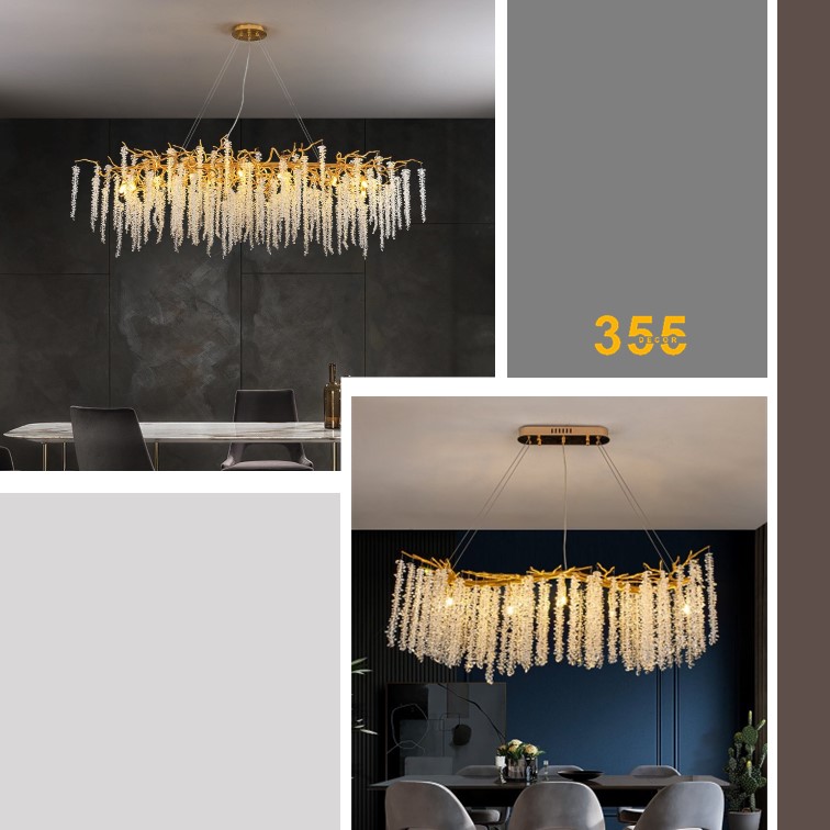 Đèn thả Pha Lê 355 DECOR TPL912