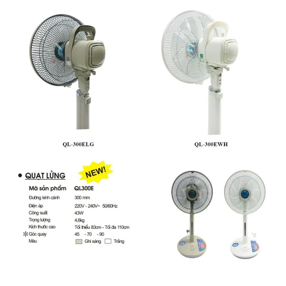 Quạt Lửng không có điều khiển và hẹn giờ LiOA QL-300