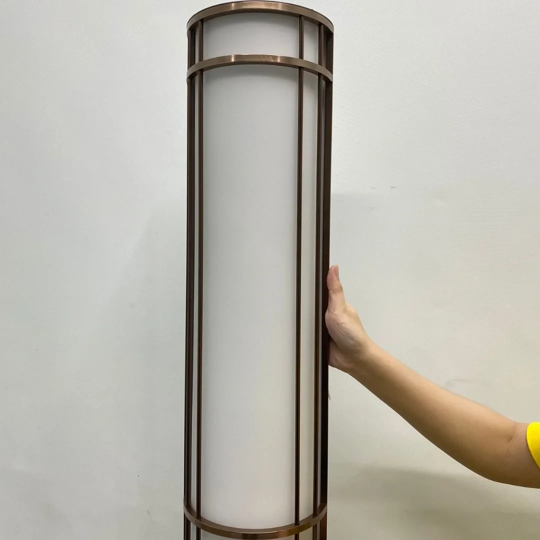 Đèn vách thân nhôm + thủy tinh L170*H600 - E27*3