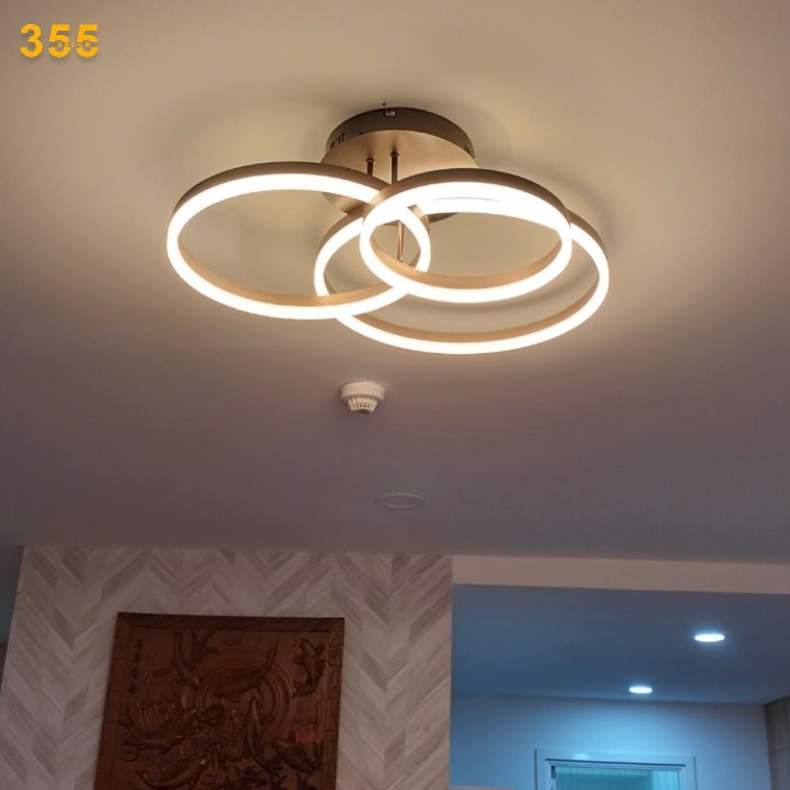 Đèn ốp trần mica OT1099-3 NÂU