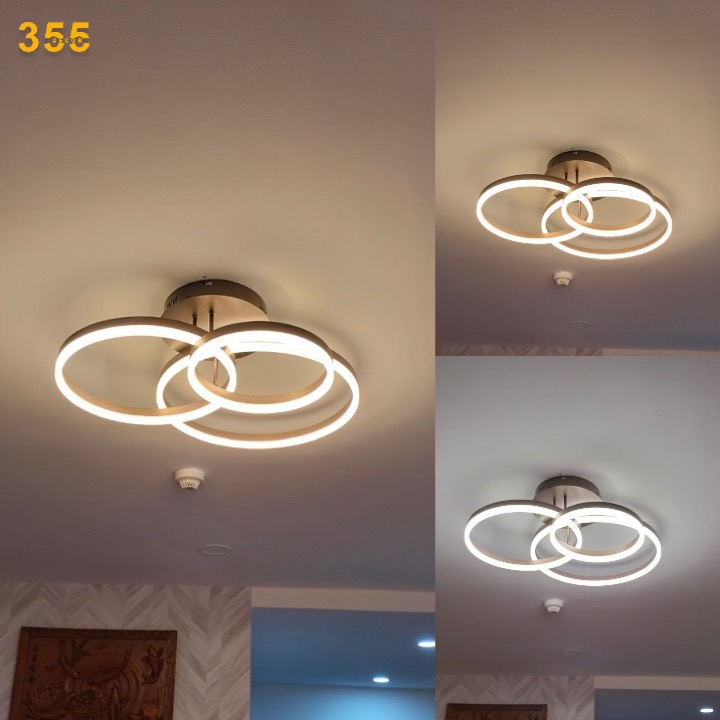 Đèn ốp trần mica OT1099-3 NÂU