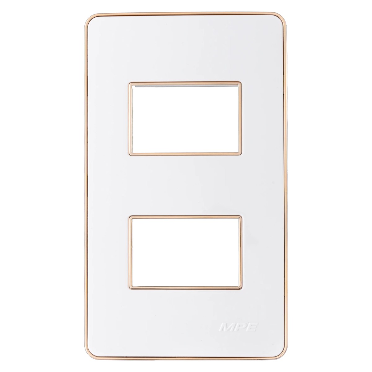 Mặt dùng cho 2 thiết bị MPE viền vàng