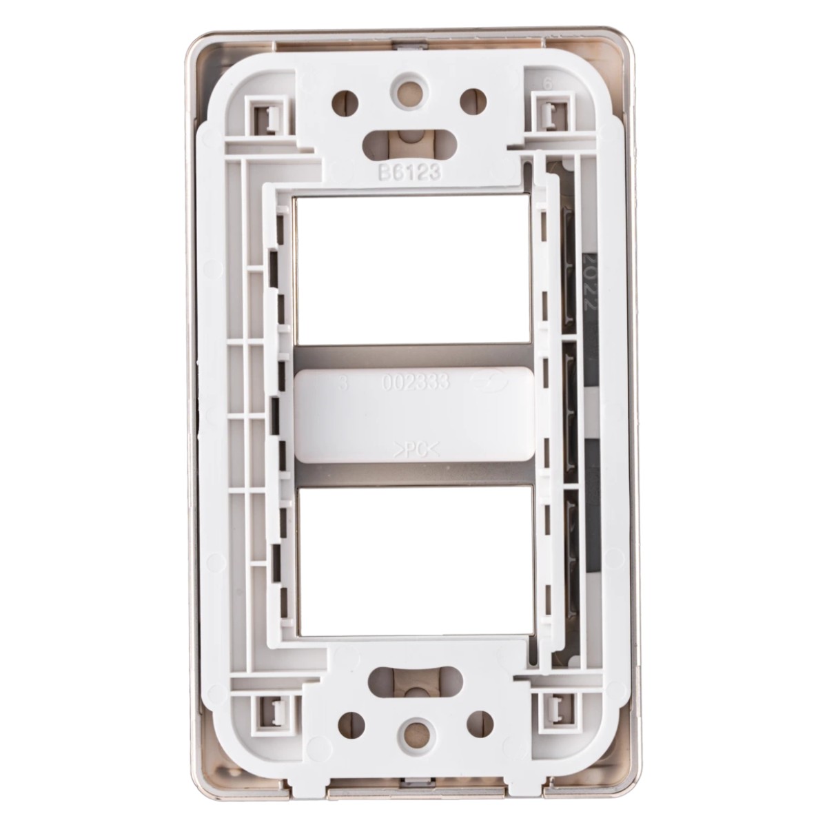 Mặt dùng cho 2 thiết bị MPE viền vàng