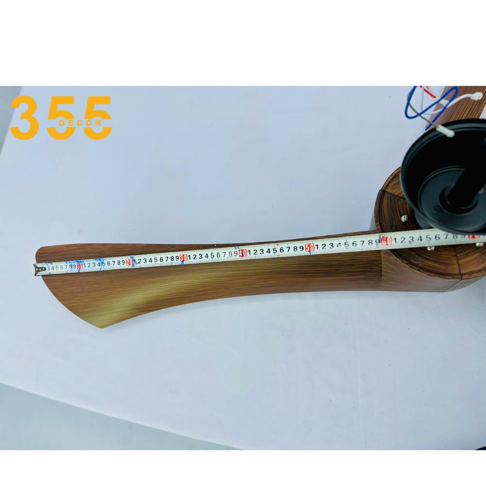 Quạt trần đèn 3 cánh 355 Decor QT53 Ø132cm