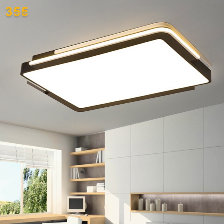 Đèn ốp trần mica 355 DECOR OT75CN Đen
