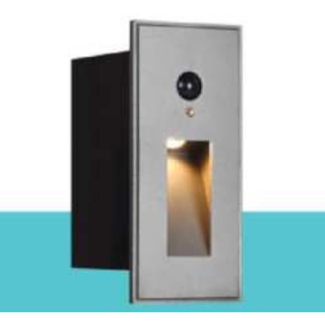 Đèn âm cầu thang cảm biến chuyển động HUFA L90*W40*H50-3W, khoét lỗ L75*35 - 3000K