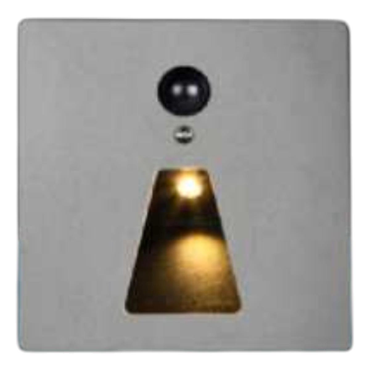 Đèn âm cầu thang vuông cảm biến chuyển động HUFA Ø86*H30-3W, khoét lỗ Ø80 - 3000K