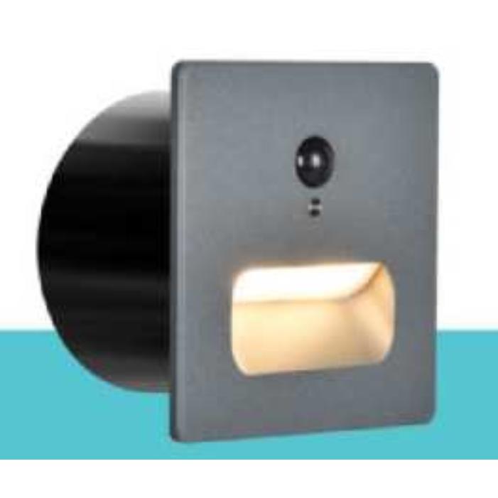 Đèn âm cầu thang vuông cảm biến chuyển động HUFA Ø65*70*H52-3W, khoét lỗ Ø62 - 3000K