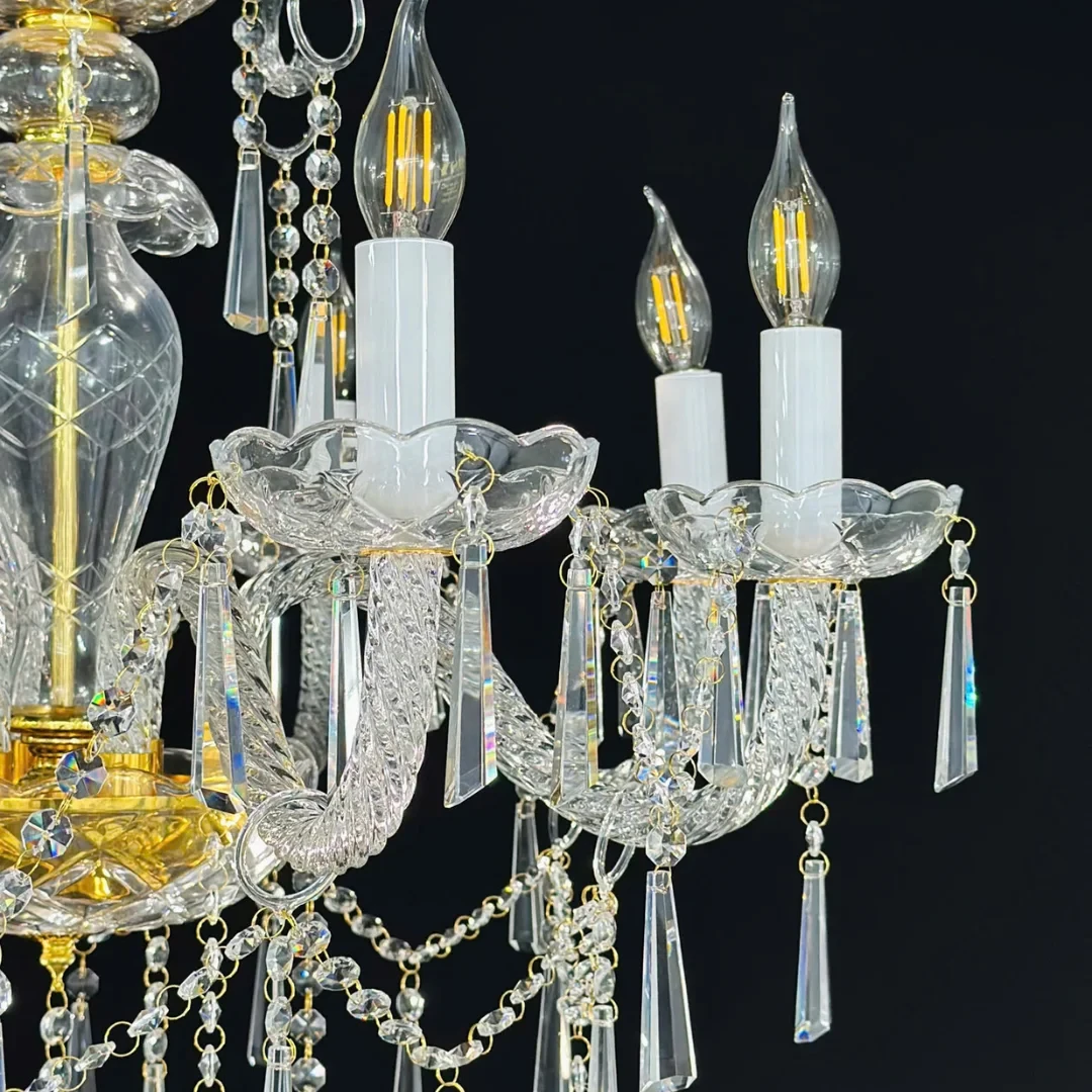 Đèn Chùm Nến Ø900*H800, E14*(10+5)