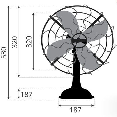 Quạt bàn kiểu cổ Sinwa 40W