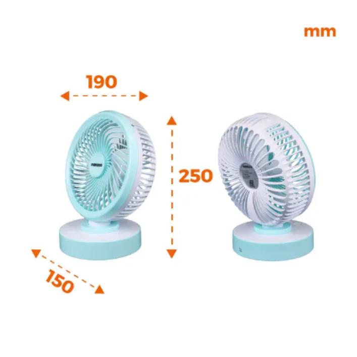 Quạt sạc điện có chức năng xoay Nanoco