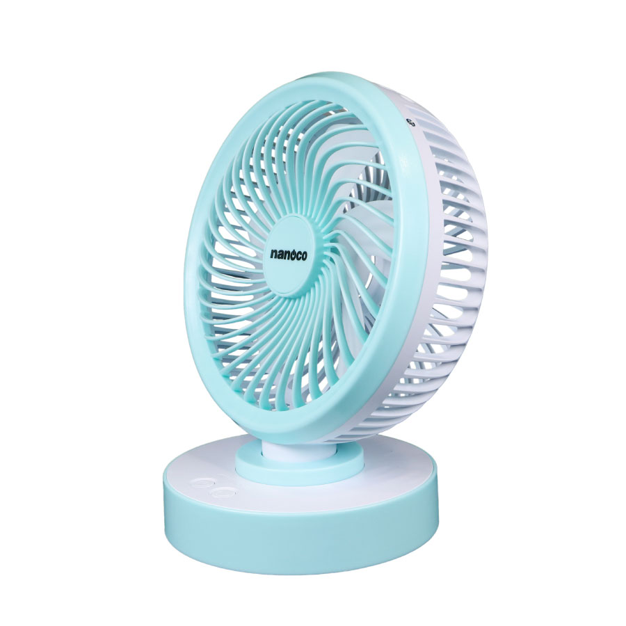 Quạt sạc điện Nanoco NRF6213G/P có chức năng xoay