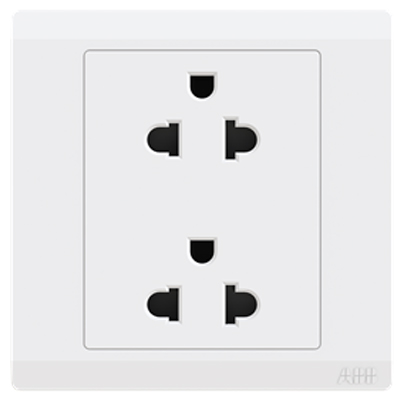 Bộ ổ cắm đôi ABB Inora BL225 3 chấu 16A