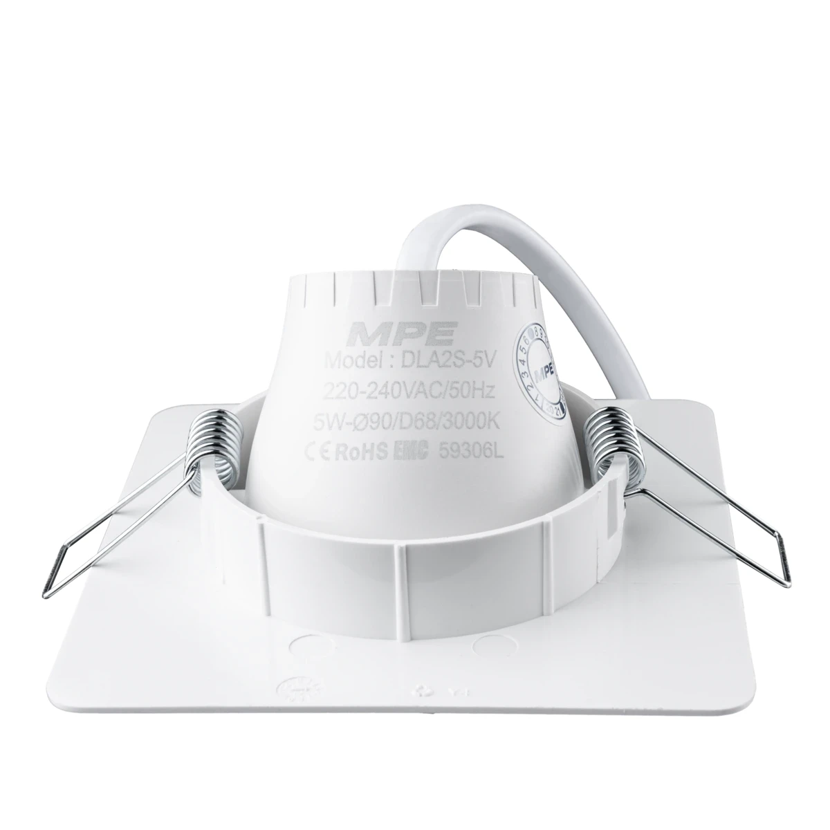 Đèn Led downlight vuông chỉnh hướng MPE DLA2S-5