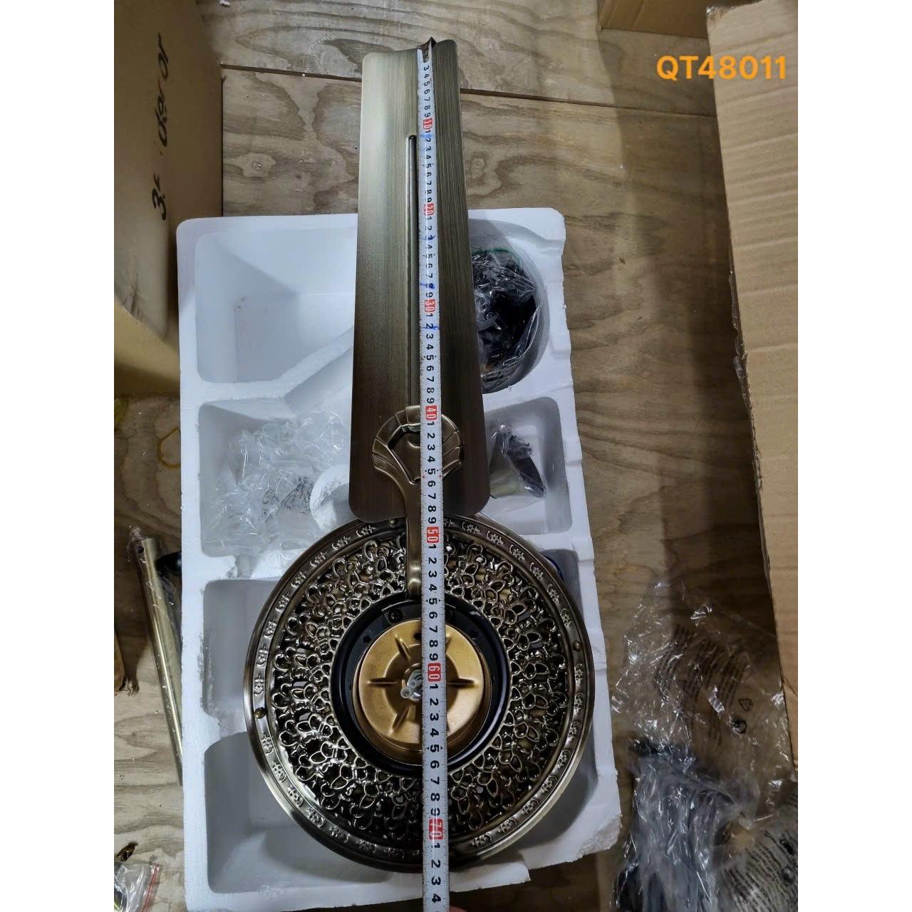 Quạt Trần Led 22W cánh sắt màu đồng