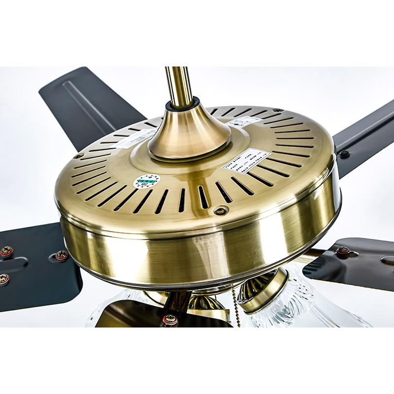 Quạt Trần Led 22W cánh sắt màu đồng