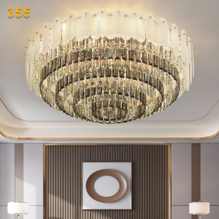 Đèn ốp trần pha lê 355 Decor OTPL8717