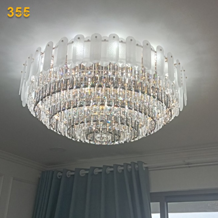 Đèn ốp trần pha lê 355 Decor OTPL8717