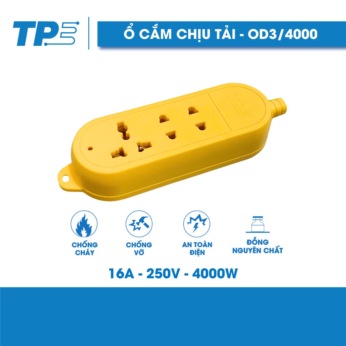 Ổ cắm điện chịu tải 4000W OD3/4000