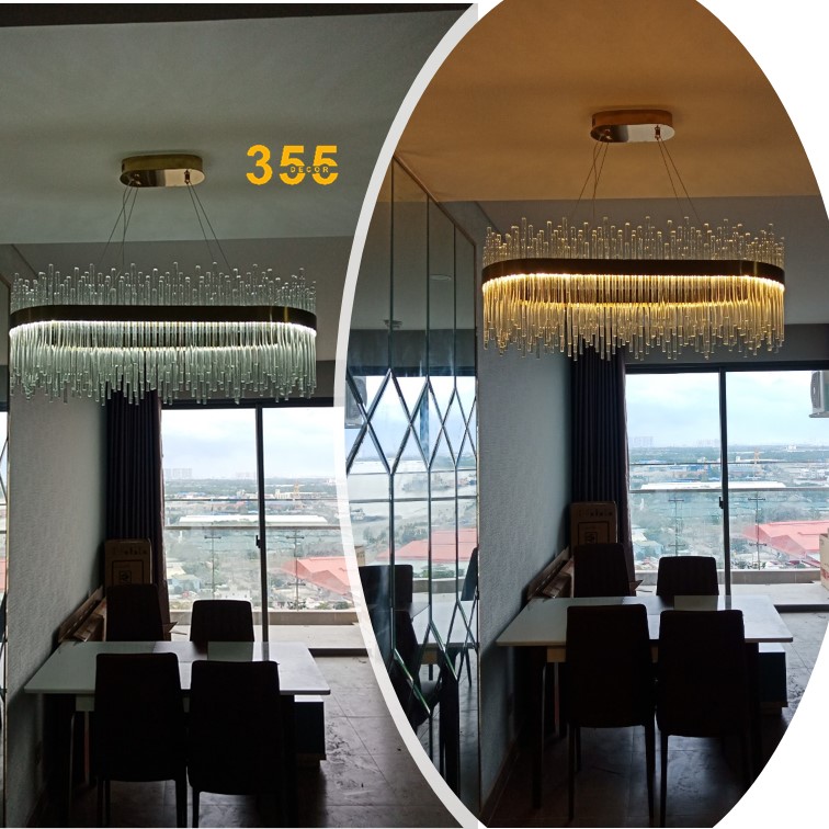 Đèn thả pha lê TPL01N800