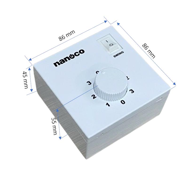 Quạt đảo trần cơ, bạc đạn Nanoco NOF1650GR Ø40cm 47W