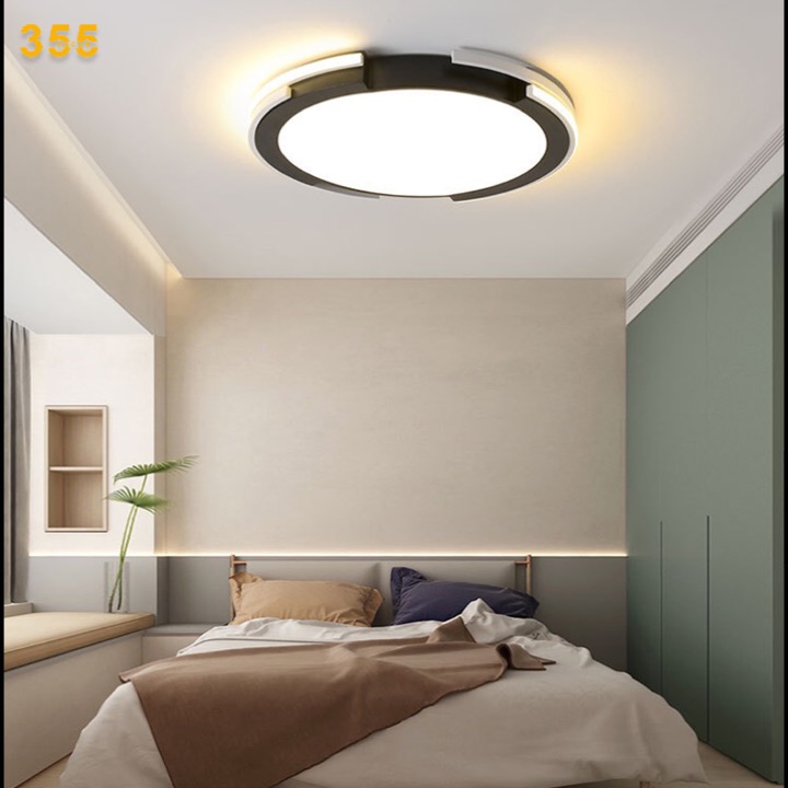 Đèn ốp trần mica 355 DECOR OT75T Đen