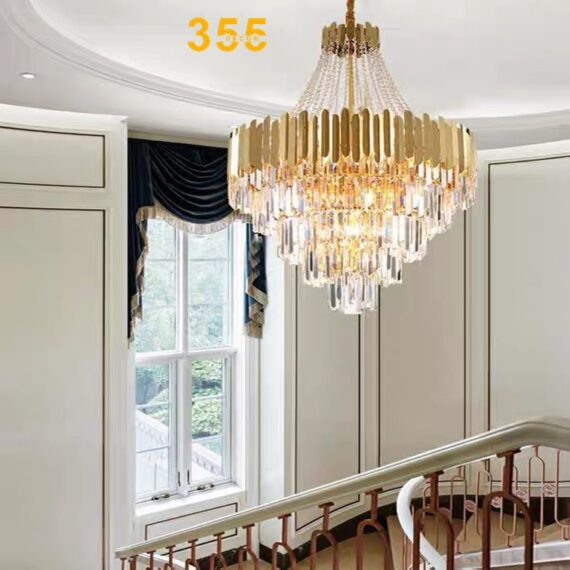 Đèn thả pha lê 355 Decor Ø800*H1200-E14*27 TPL88198T800