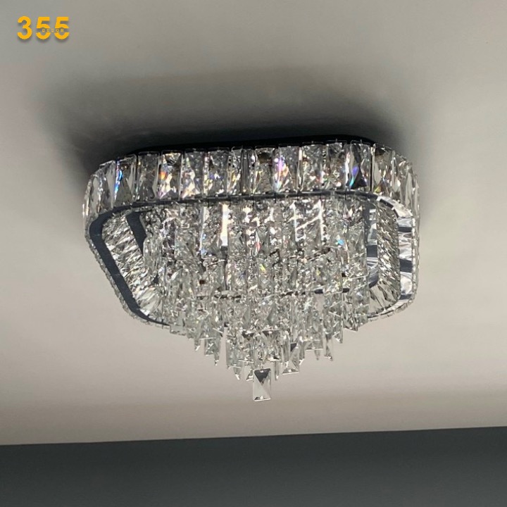 Đèn ốp trần pha lê OTPL6384VUÔNG