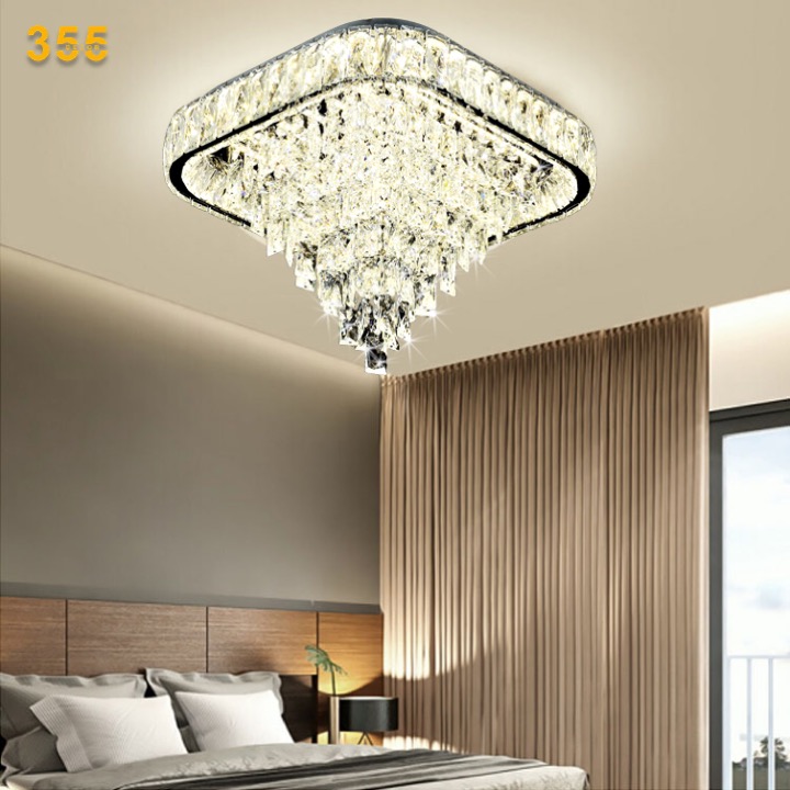 Đèn ốp trần pha lê OTPL6384VUÔNG
