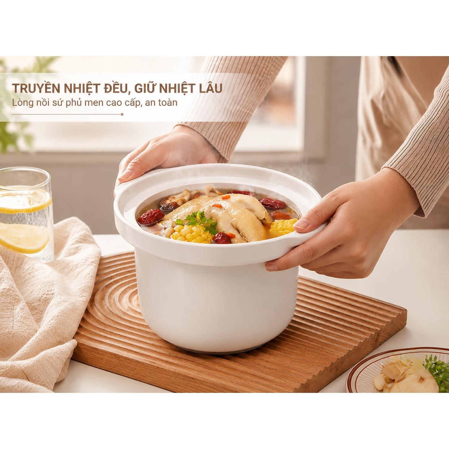 Nồi nấu chậm Nanoco NSC2175P