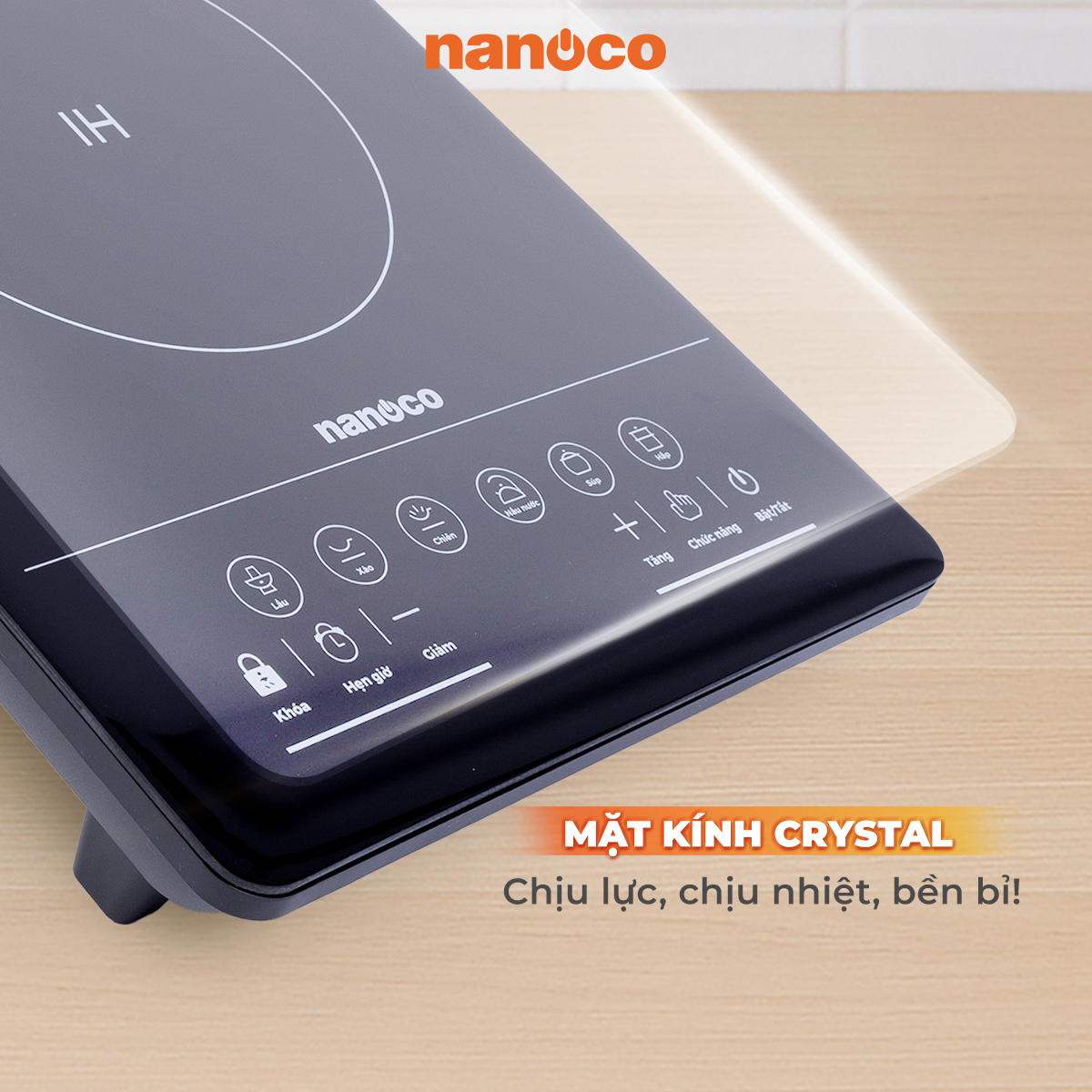 Bếp điện từ đơn Nanoco NICY660 màn hình Led