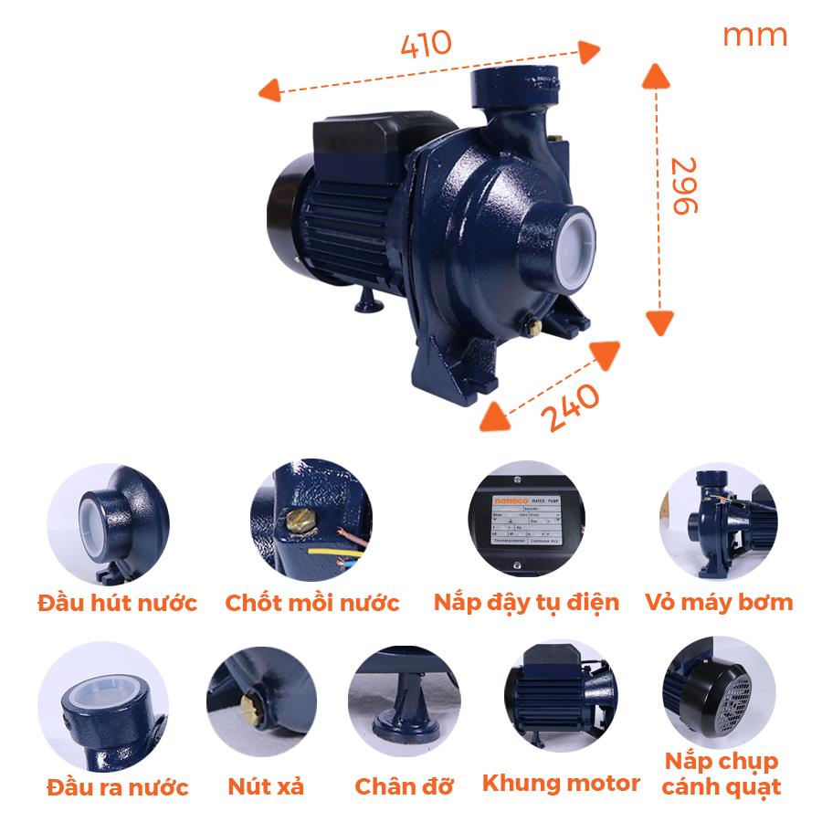 Máy bơm lưu lượng công suất cao Nanoco NHF750