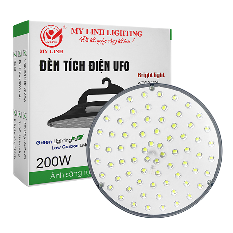 Đèn tích điện UFO 200W/6500K